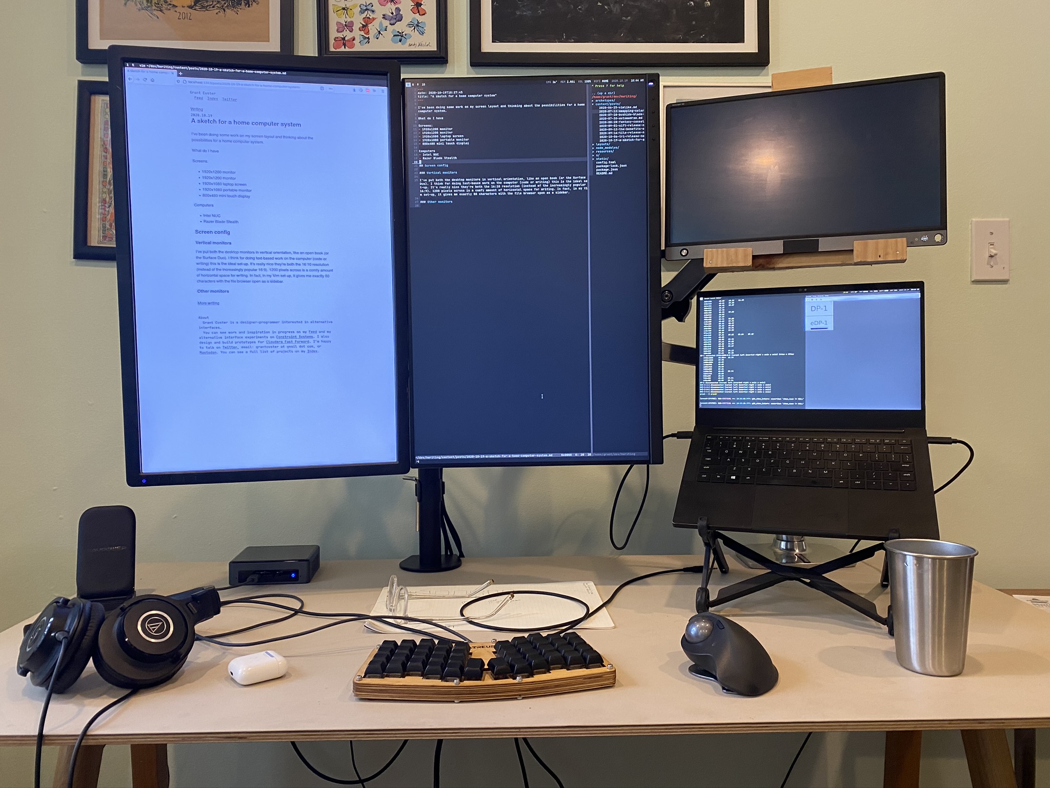 Vertical Monitor Display